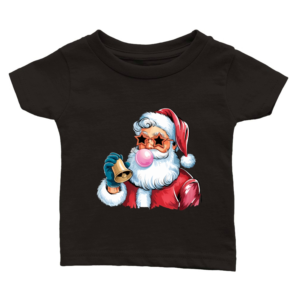 Christmas Santa Bell Vintage Christmas Classic Baby Crewneck T-shirt