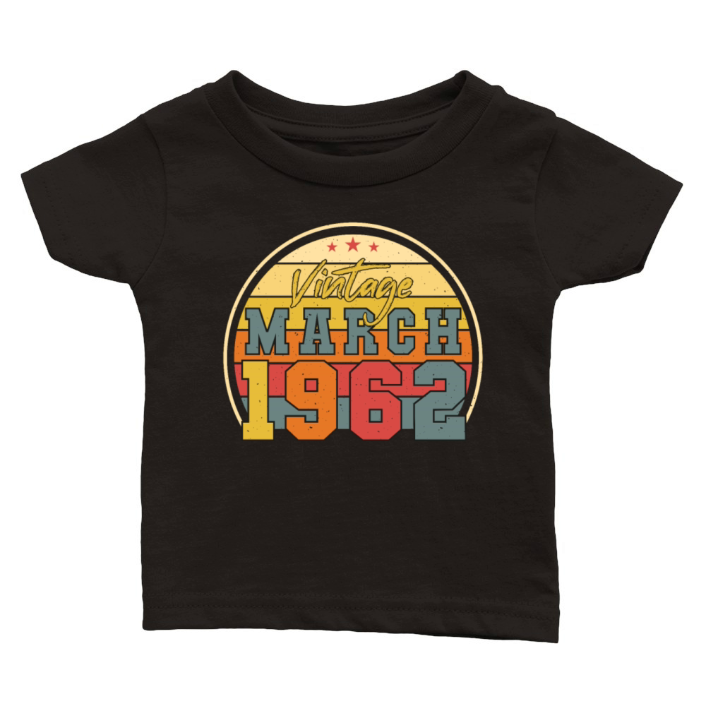 March 1962 Vintage Classic Baby Crewneck T-shirt