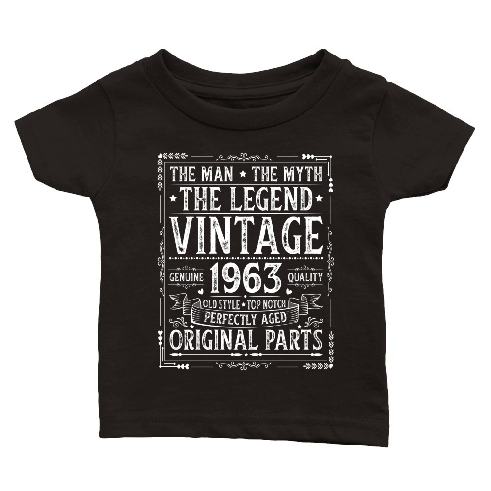 The Man The Myth The Legend Vintage 1963 Classic Baby Crewneck T-shirt