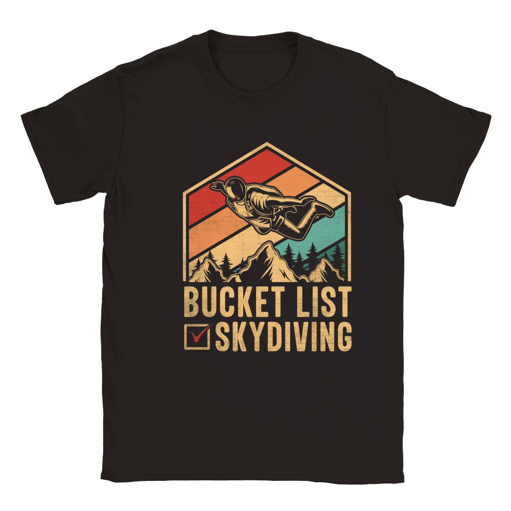 Bucket list skydiving 04 Classic Kids Crewneck T-shirt