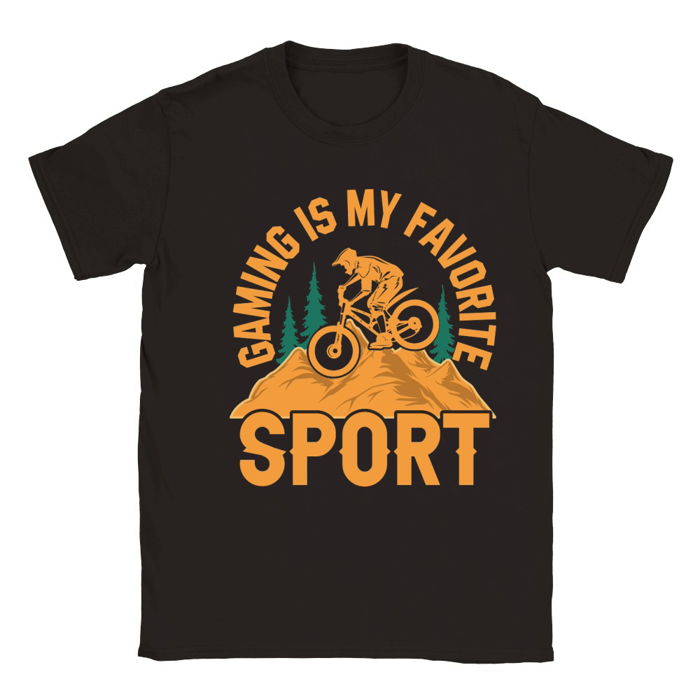 Hiking   Gaming is my favorite sport 2 Classic Kids Crewneck T-shirt