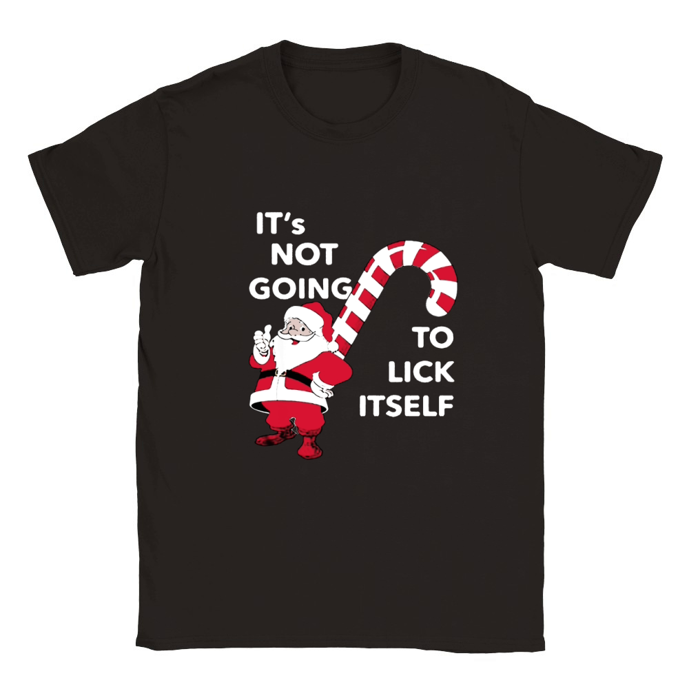 Its Not Going To Lick Itself Santa Claus Christmas Classic Kids Crewneck T-shirt