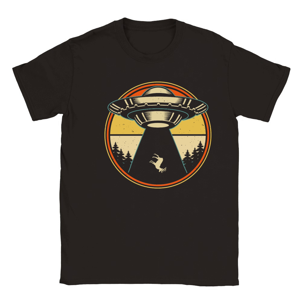 Vintage UFO Alien 19 Classic Kids Crewneck T-shirt