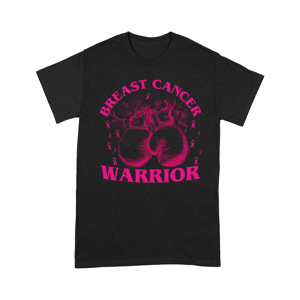 Breast Cancer Warrior Boxing Gloves Comfort T-shirt