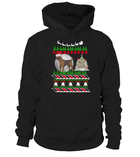 BORDER TERRIER Ugly Christmas Hoodie Unisex