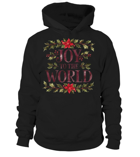 Joy to the World Christmas Hoodie Unisex