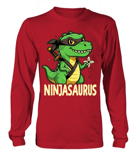 Ninjasaurus Dinosaur Long sleeved Unisex