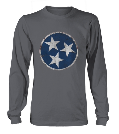 Vintage Grunge Flag of Tennessee Long sleeved Unisex