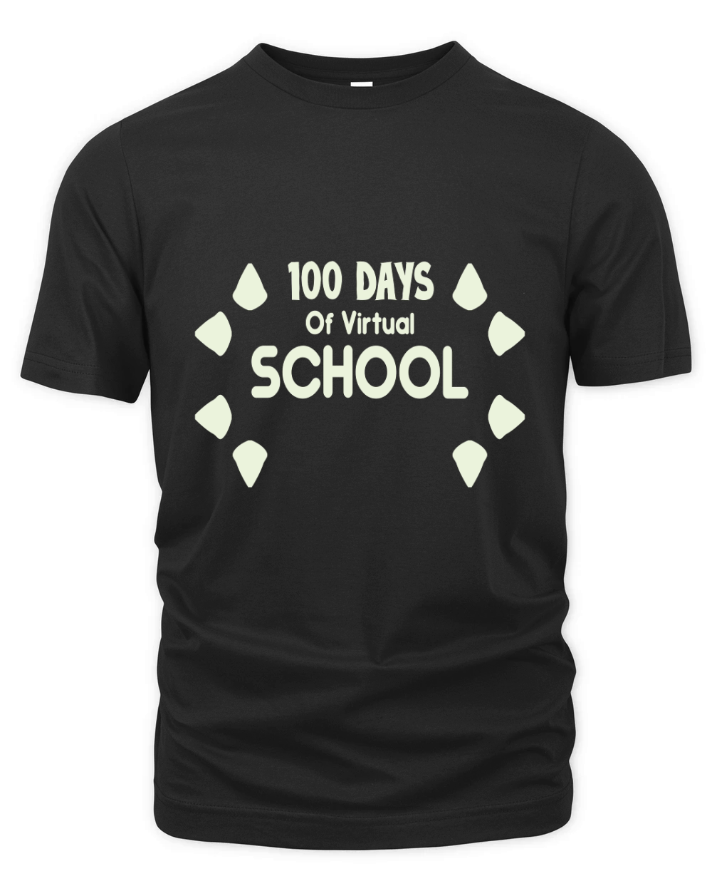 100 Days Of Virtual School Organic Unisex T-shirt