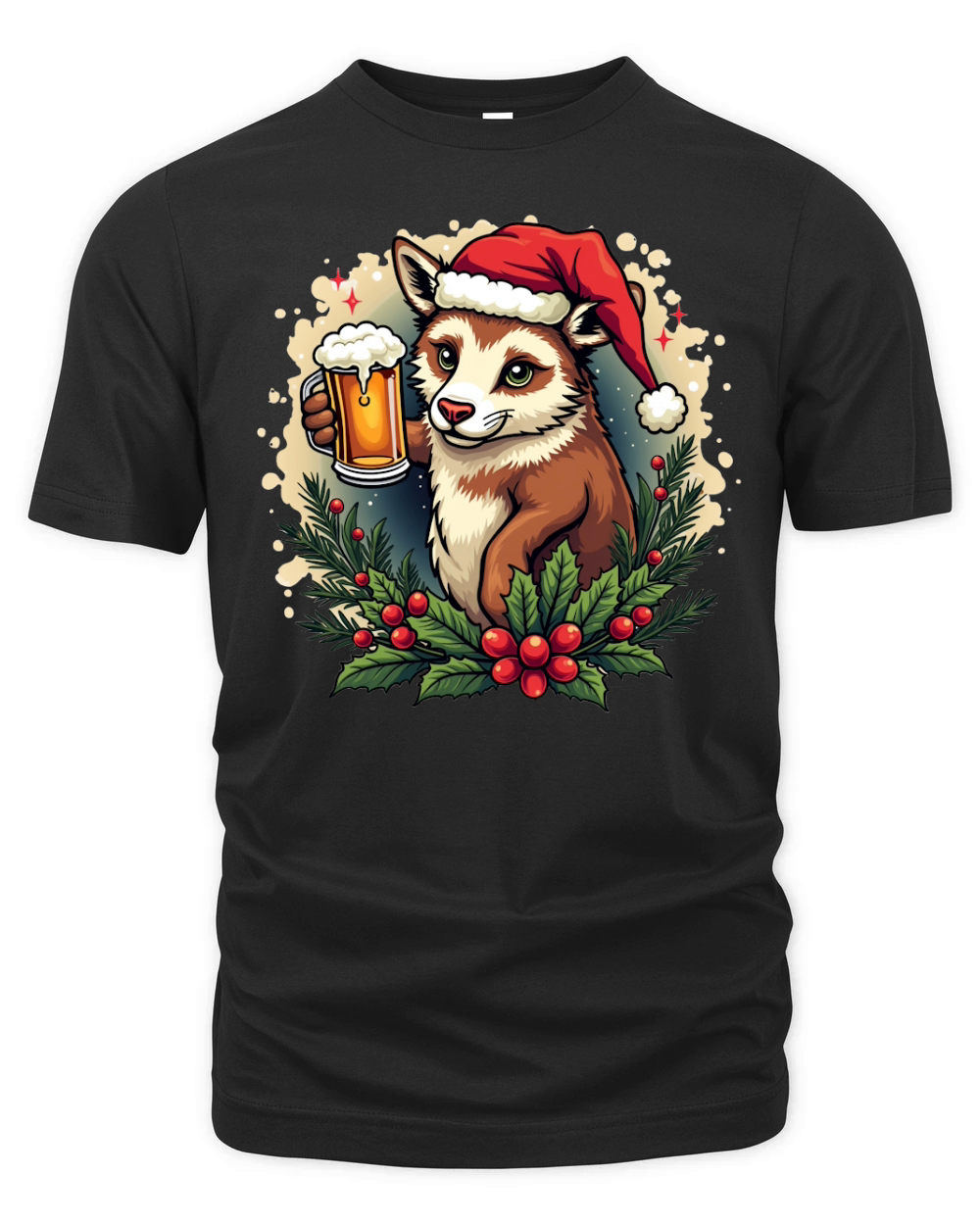 Animal Beer Christmas Sublimation Bundle 05 Organic Unisex T-shirt