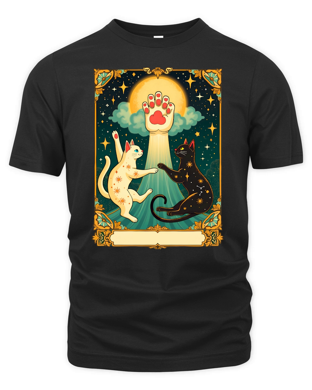 Cat Vector Organic Unisex T-shirt