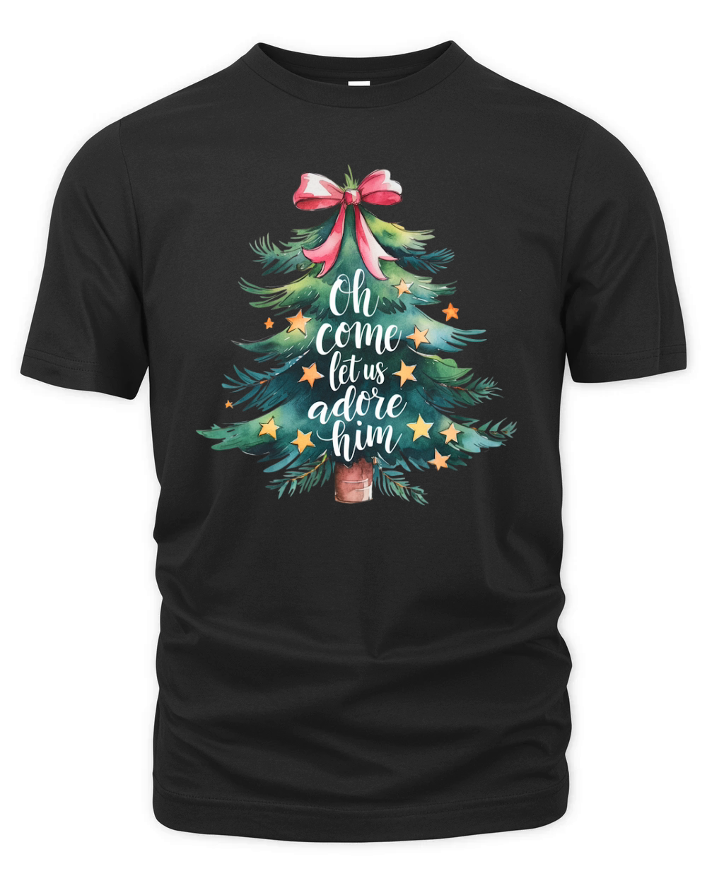 Oh Come Let Us Adore Him 01 Organic Unisex T-shirt