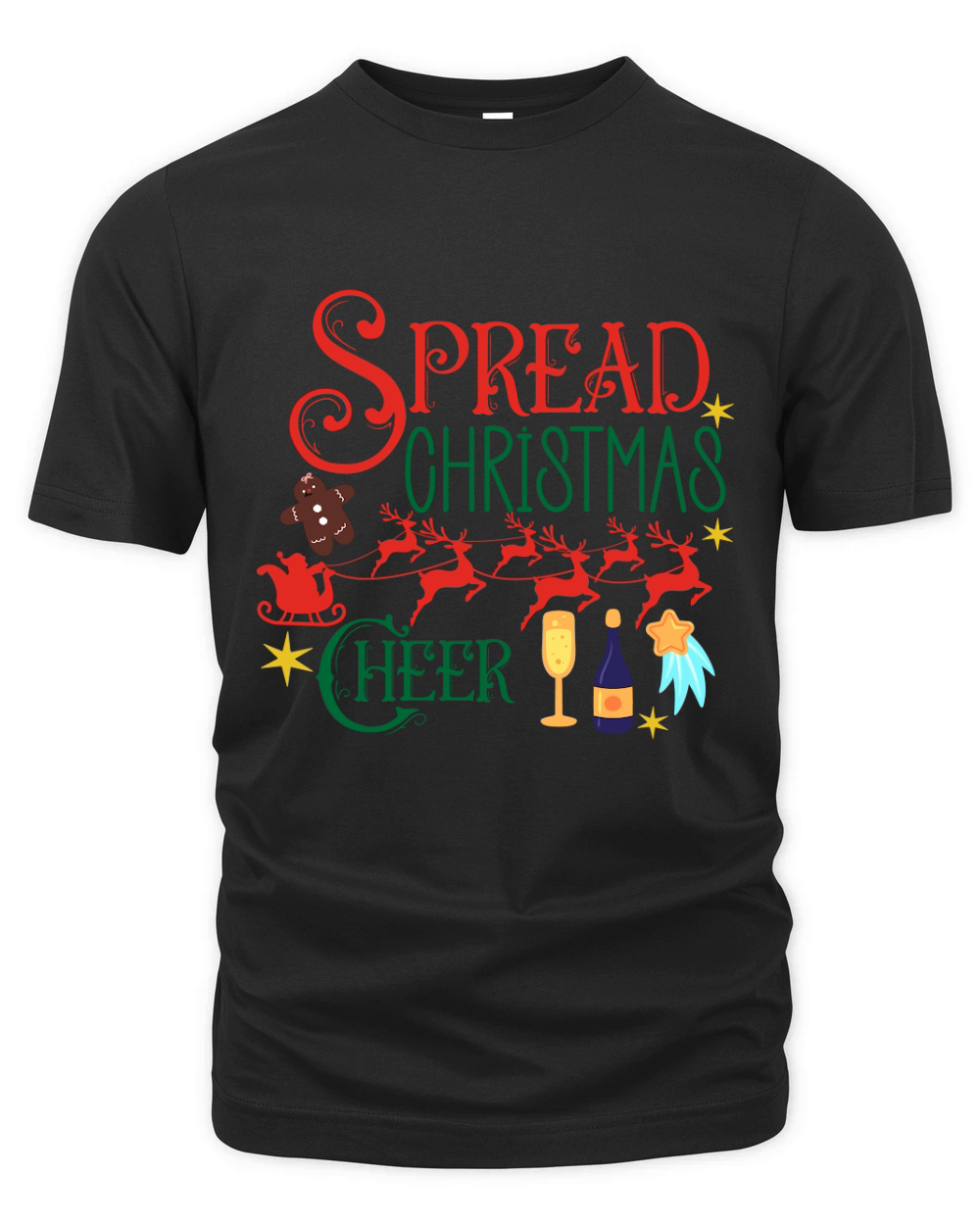 Spread Christmas Cheer Organic Unisex T-shirt