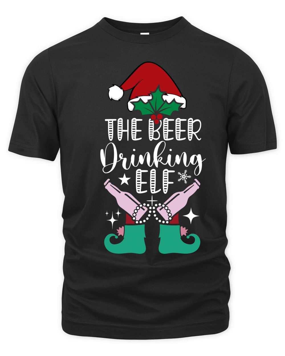 THE BEER DRINKING ELF VECTOR 9 Organic Unisex T-shirt