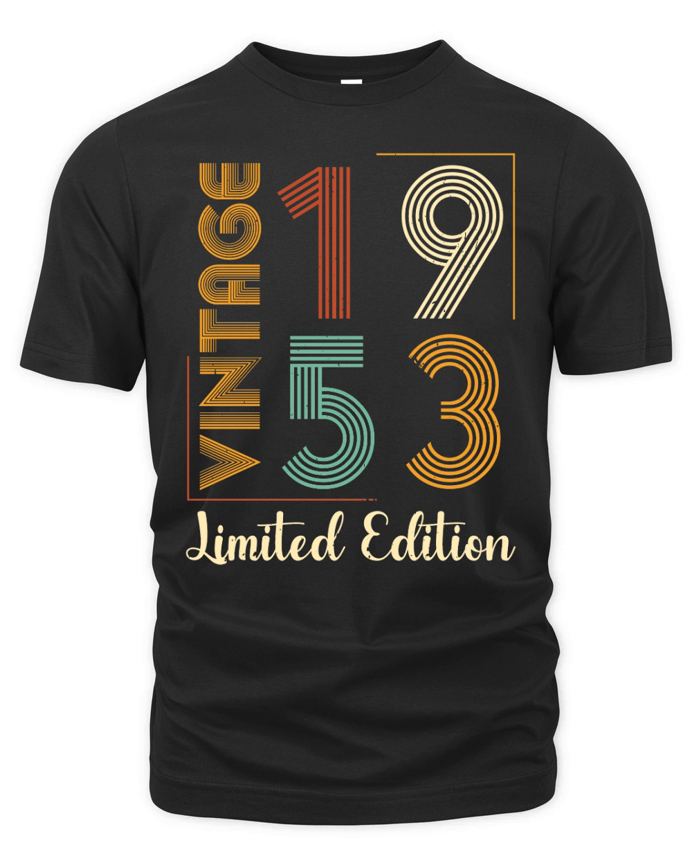 Vintage 1953 Limited Edition Birthday T Shirt Design (1) Organic Unisex T-shirt