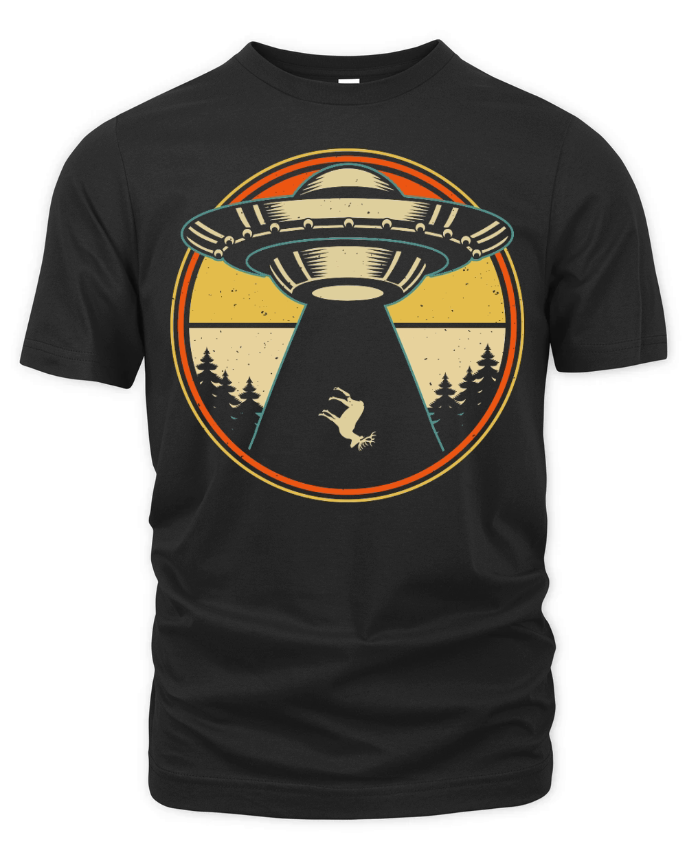 Vintage UFO Alien 19 Organic Unisex T-shirt