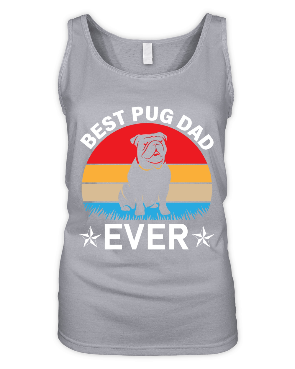 Best Pug Dad Ever Organic Women's Tank Top