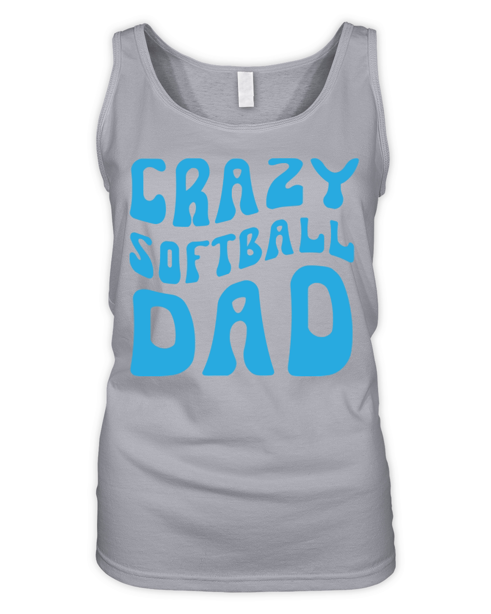 Crazy Softball Dad Organic Women's Tank Top