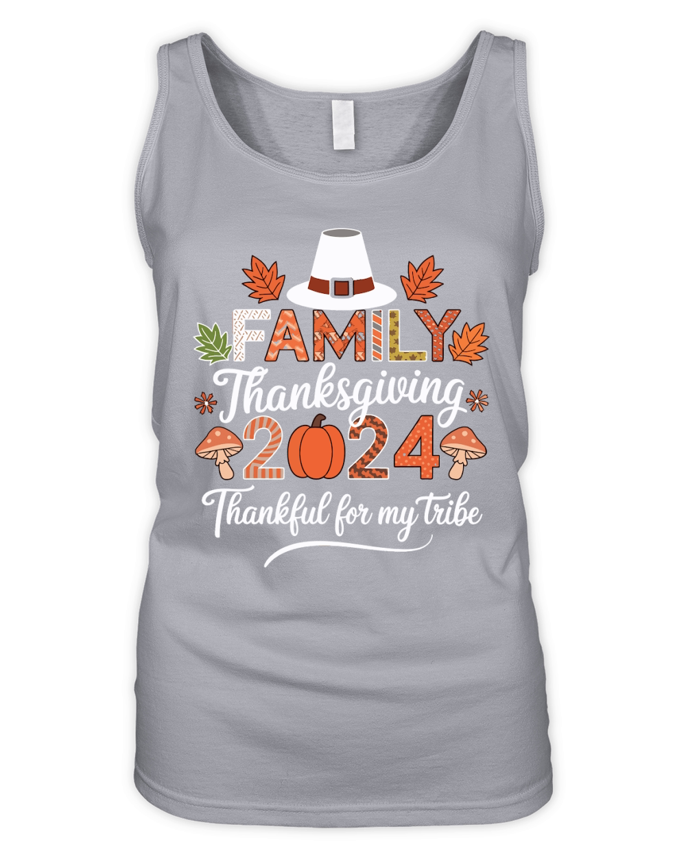 Family Thanksgiving 2024 thankful for my tribe Organic Women's Tank Top