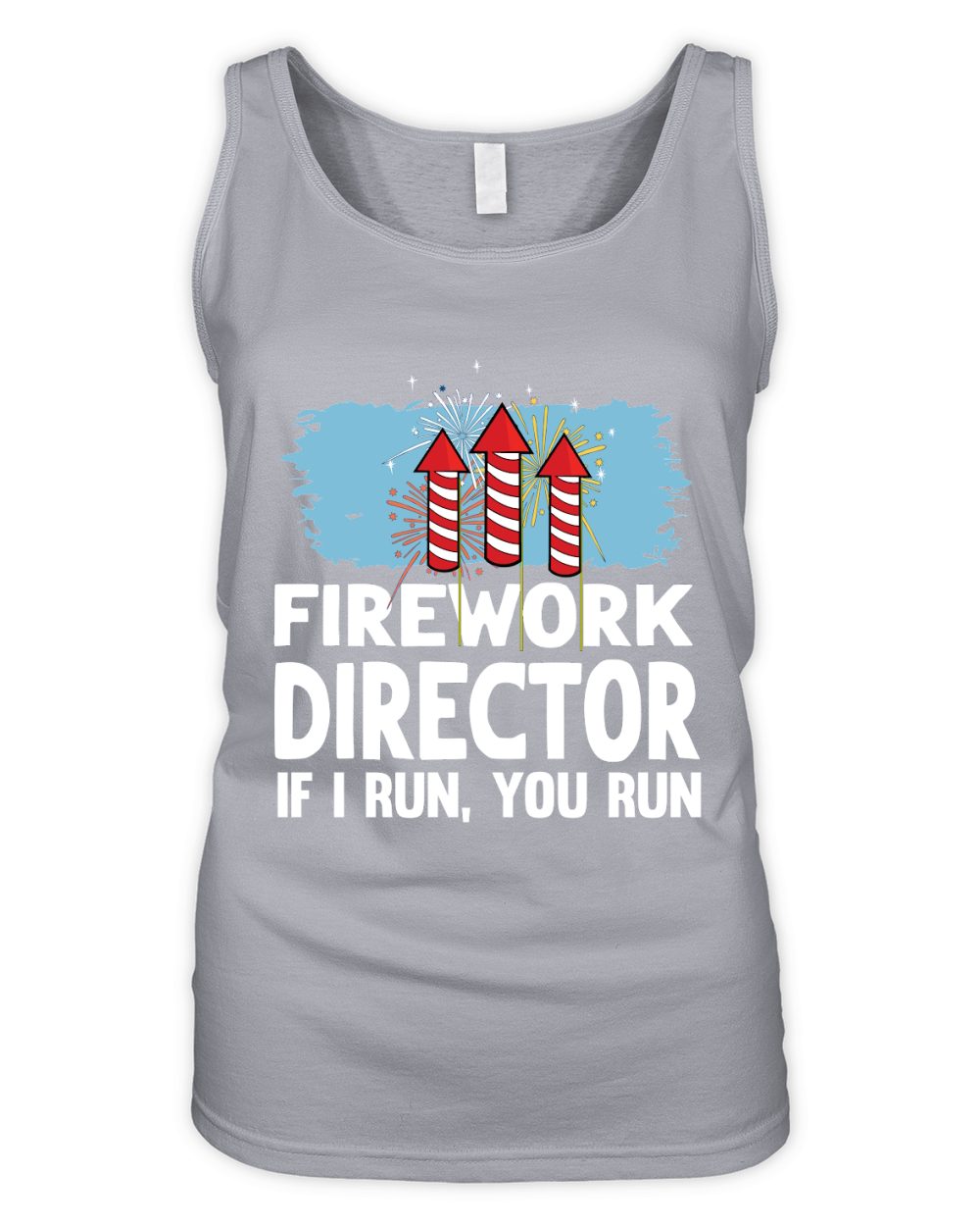 Firework Technician if I Run You Run Organic Women's Tank Top