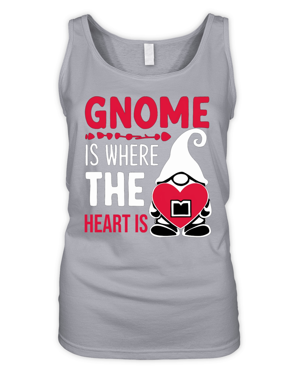 Gnome Alone Is Where The Heart Is Organic Women's Tank Top