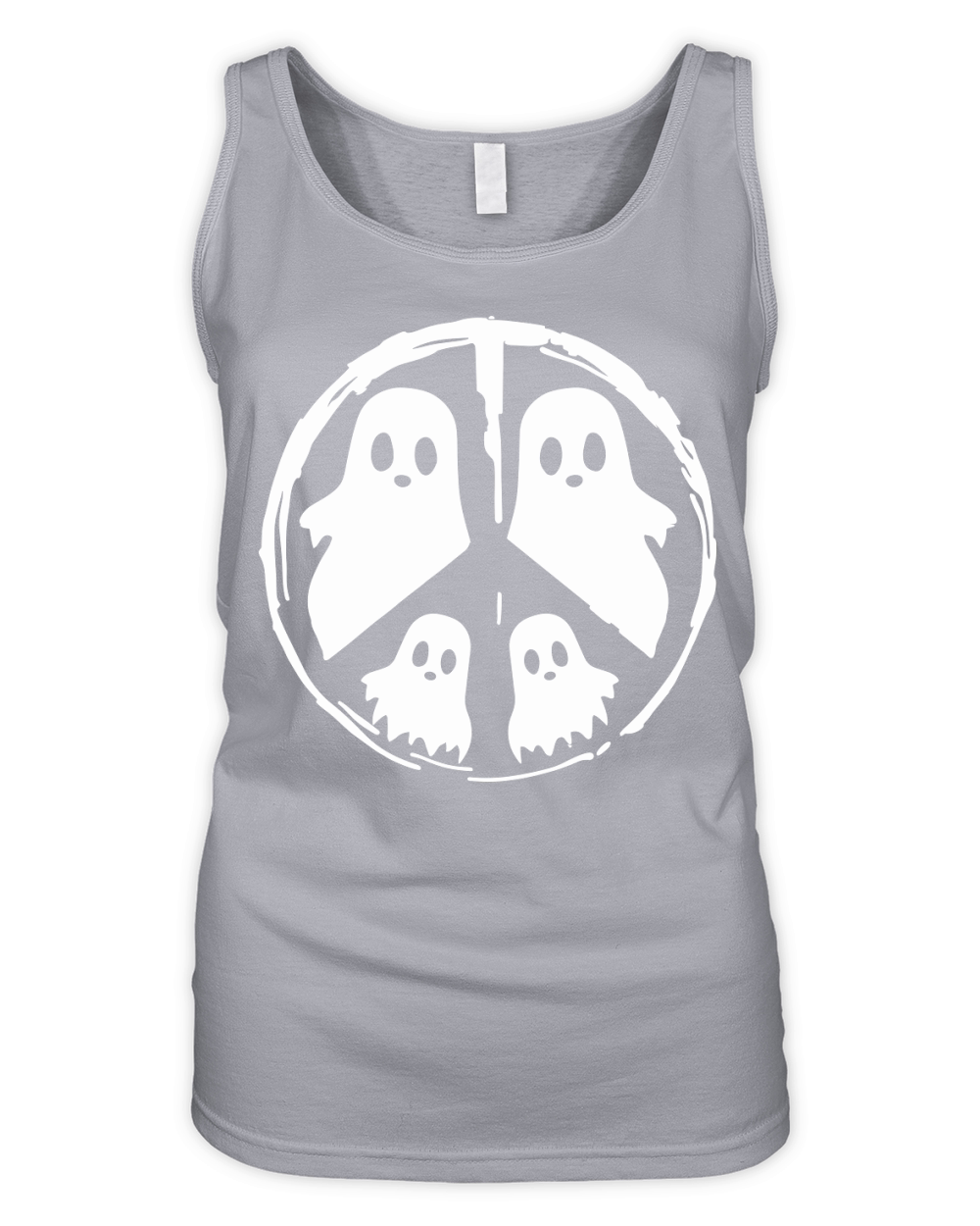 Halloween Peace Single Color Organic Women's Tank Top