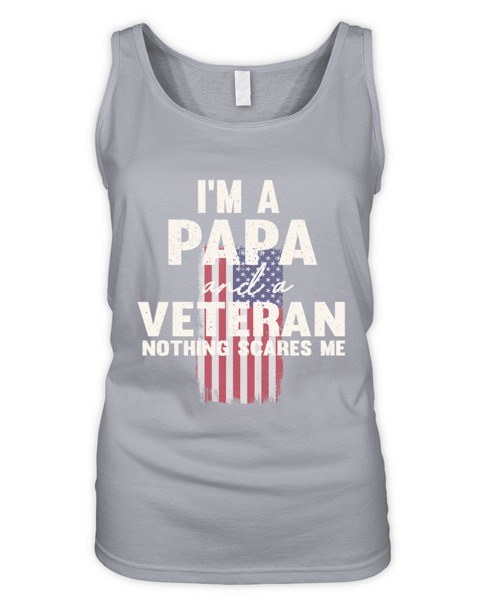 Im a papa and a veteran nothing scares me Organic Women's Tank Top