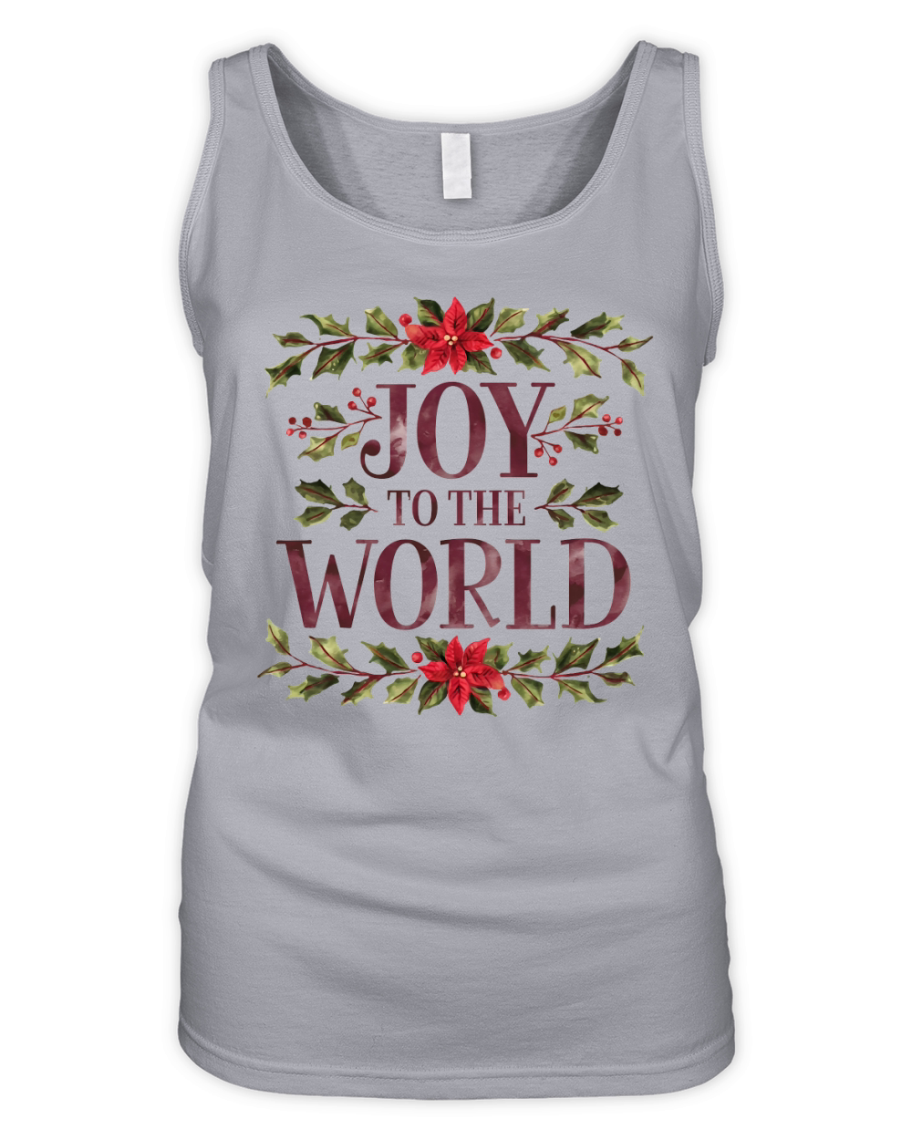 Joy to the World Christmas Organic Women's Tank Top