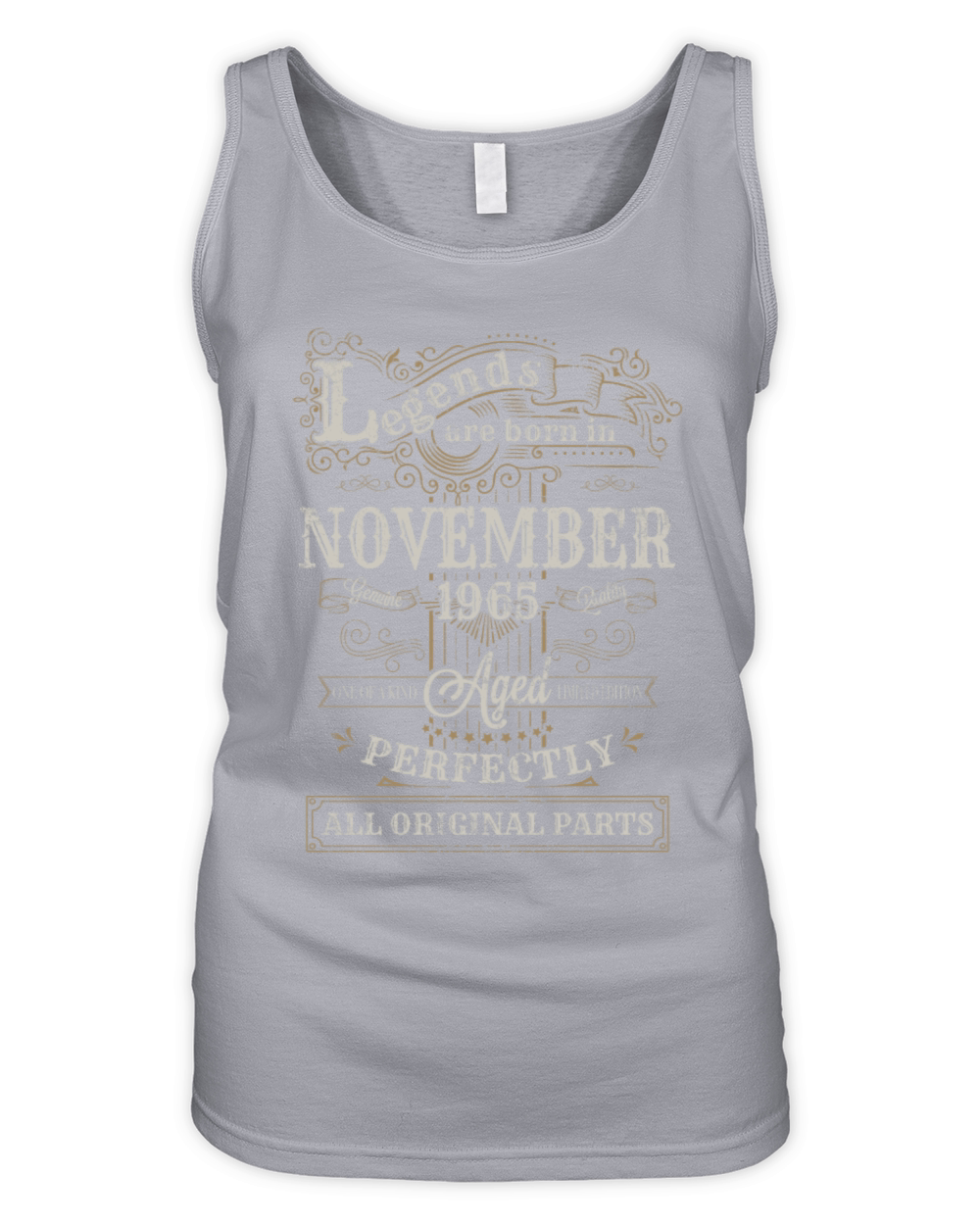 Legends are Born In November 1965 Birthday Organic Women's Tank Top