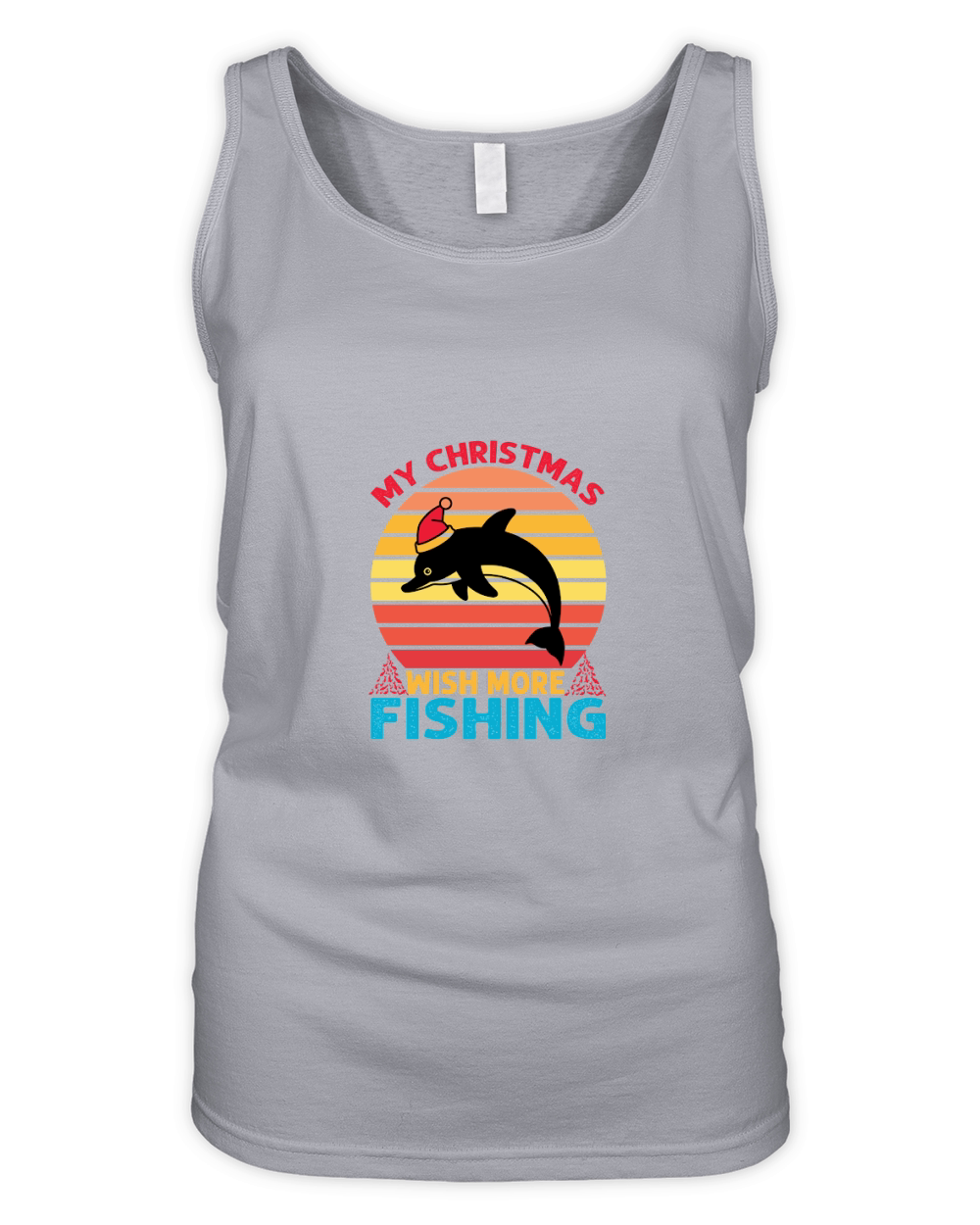 My Christmas Wish More Fishing Organic Women's Tank Top