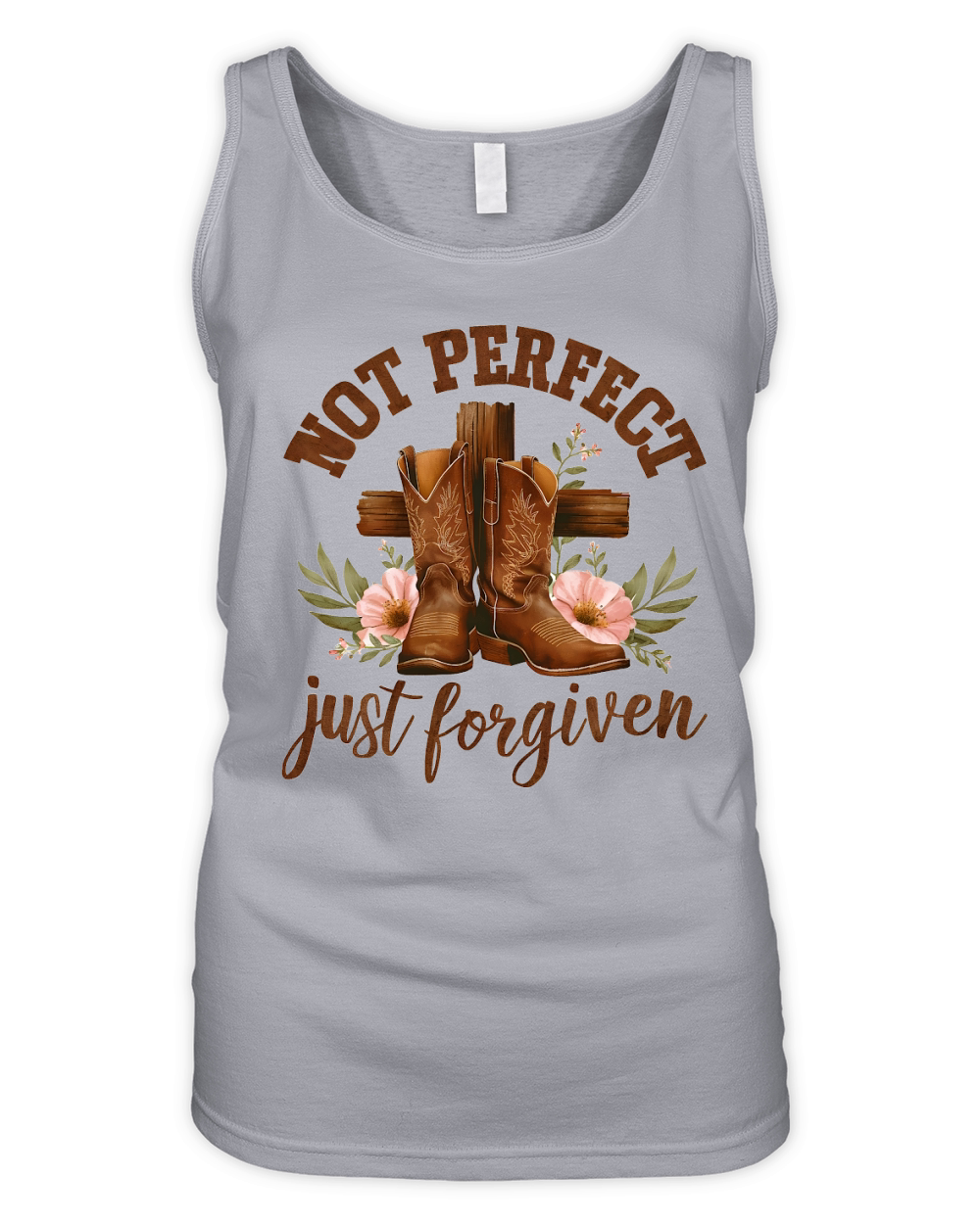 Not perfect Just forgiven 03 Organic Women's Tank Top