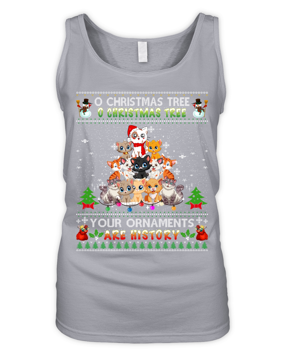 O CHRISTMAS TREE O CHRISTMAS TREE YOUR ORNAMENTS ARE HISTORY Organic Women's Tank Top