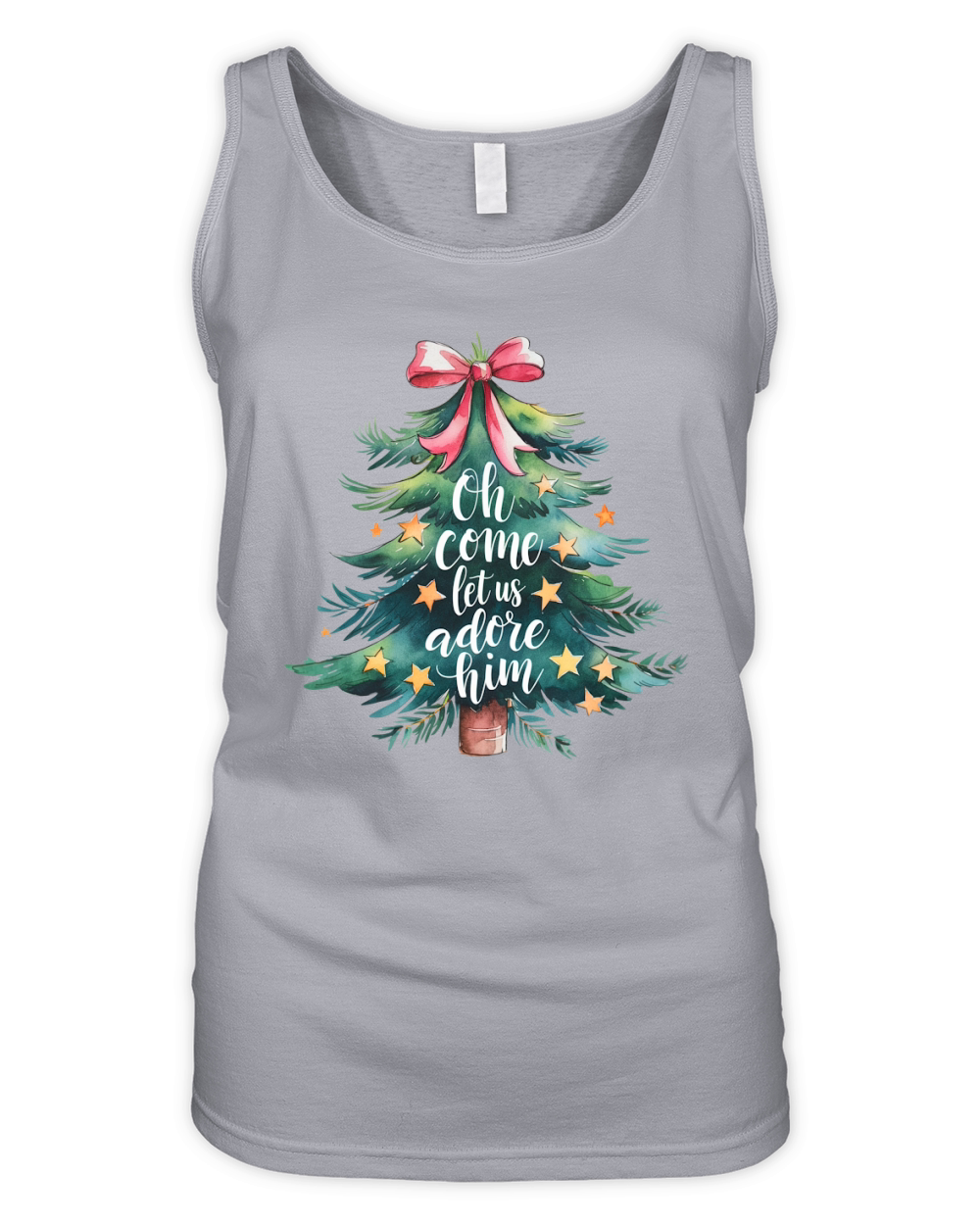 Oh Come Let Us Adore Him 01 Organic Women's Tank Top