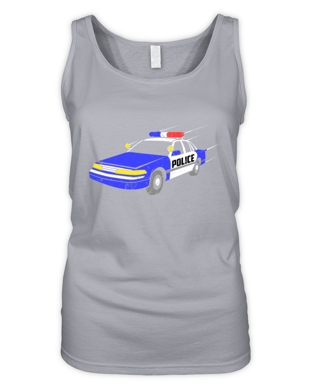 Police Car Graphic Kids Organic Women's Tank Top