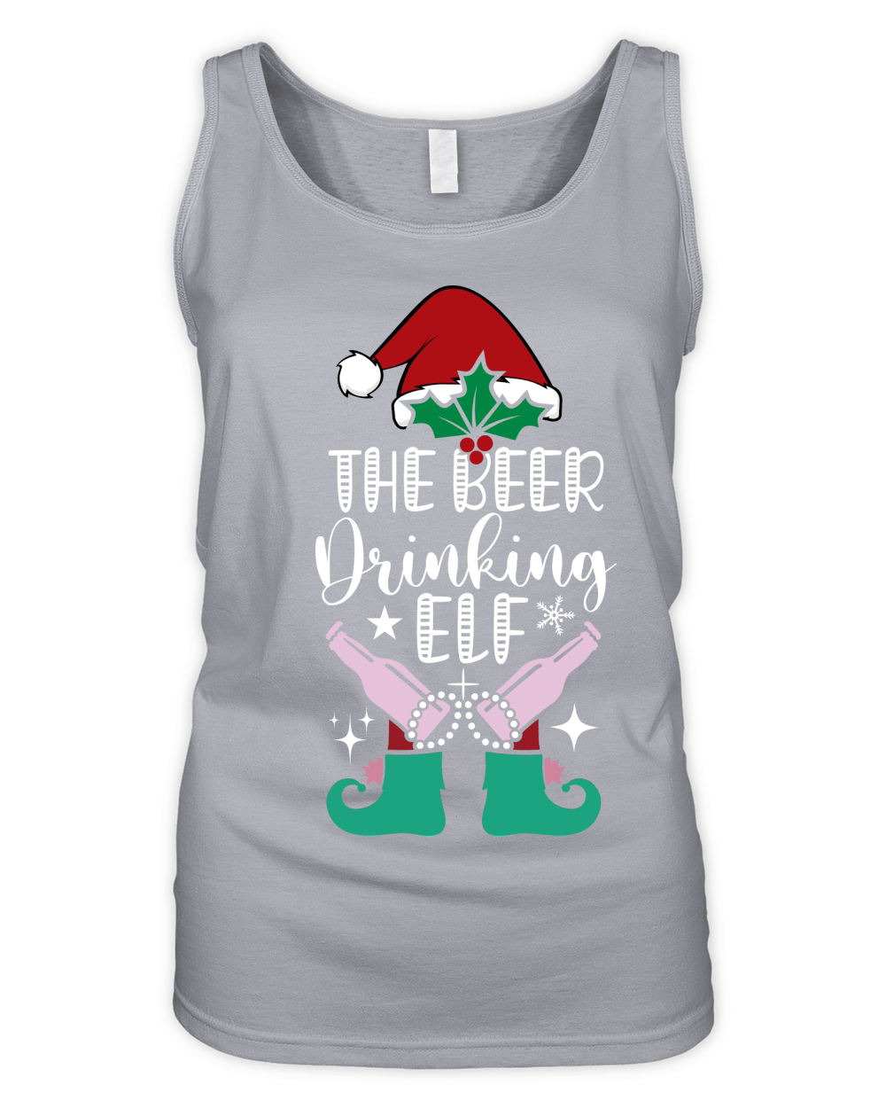 THE BEER DRINKING ELF VECTOR 9 Organic Women's Tank Top