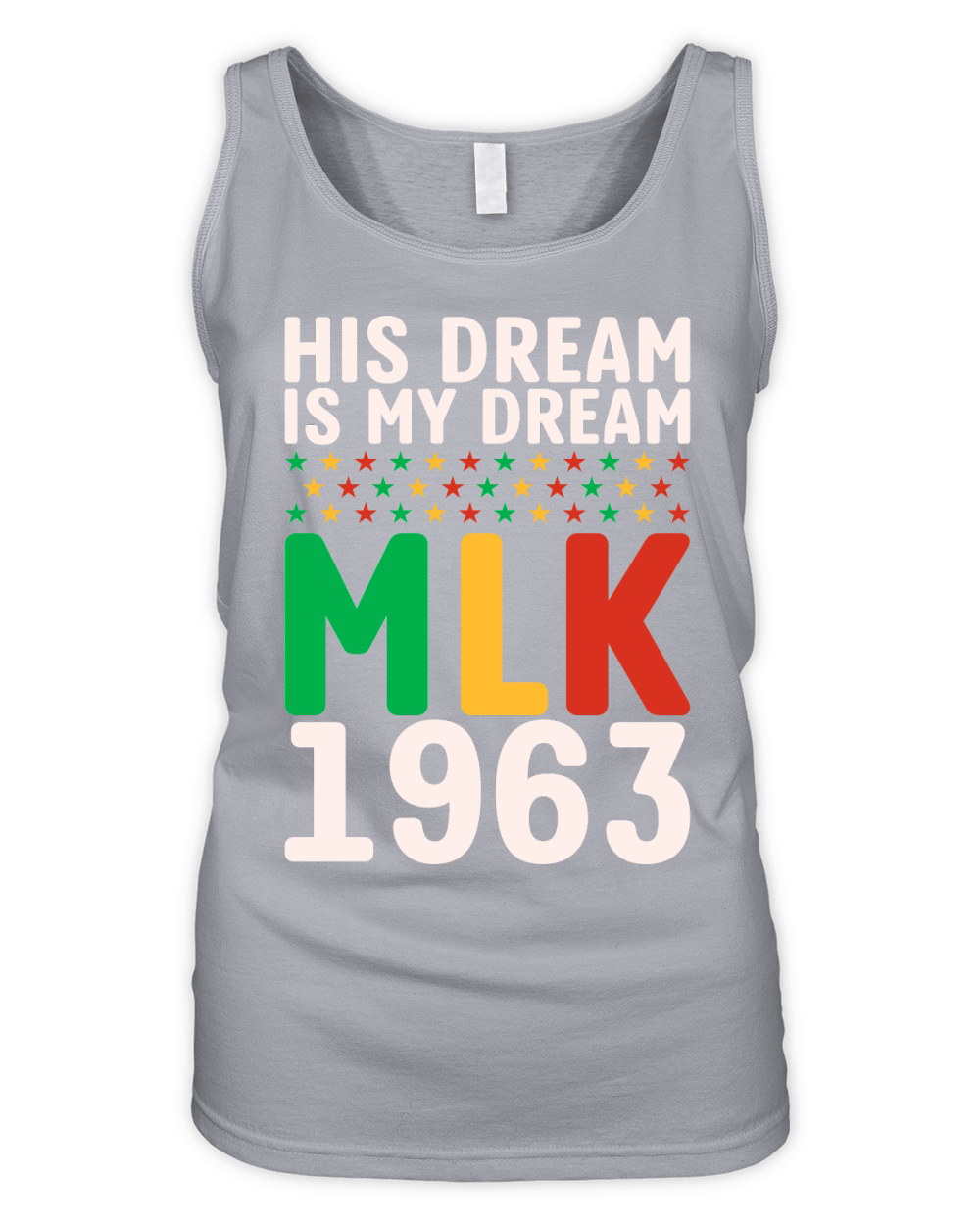 Vintage His Dream Is My Dream! MLK, Martin Luther King Jr. Organic Women's Tank Top