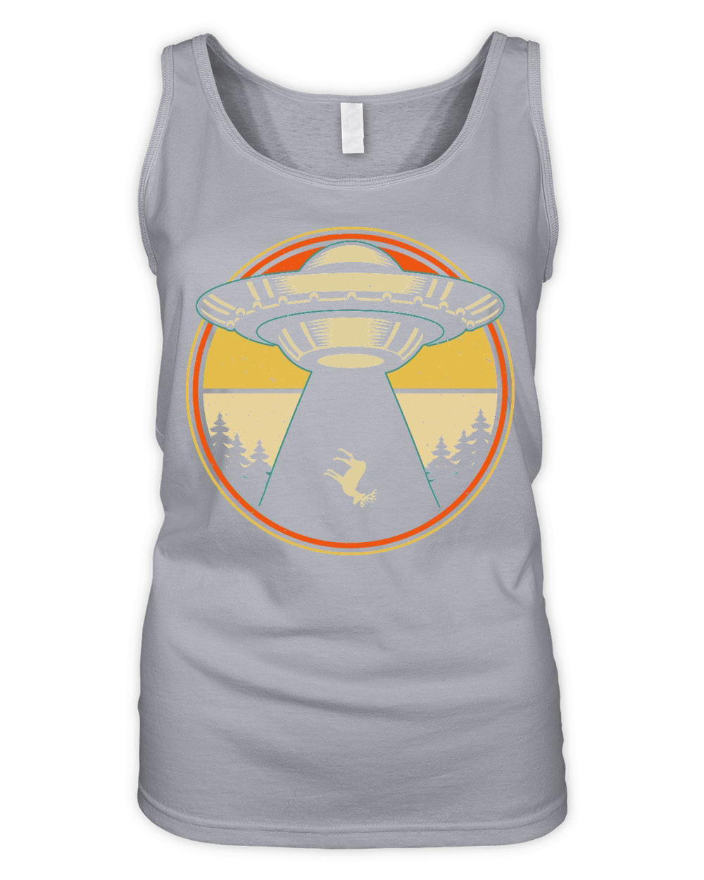 Vintage UFO Alien 19 Organic Women's Tank Top