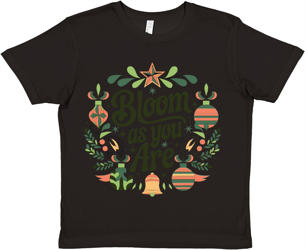 Bloom As You Are Premium Kids Crewneck T-shirt