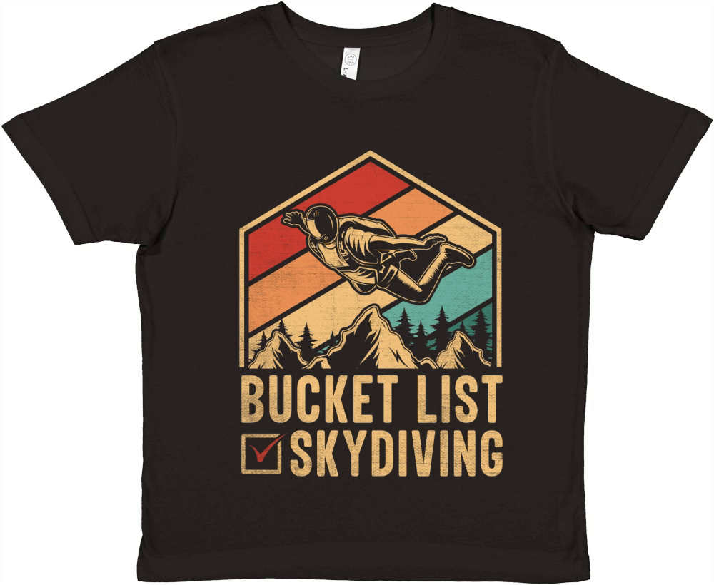 Bucket list skydiving 04 Premium Kids Crewneck T-shirt