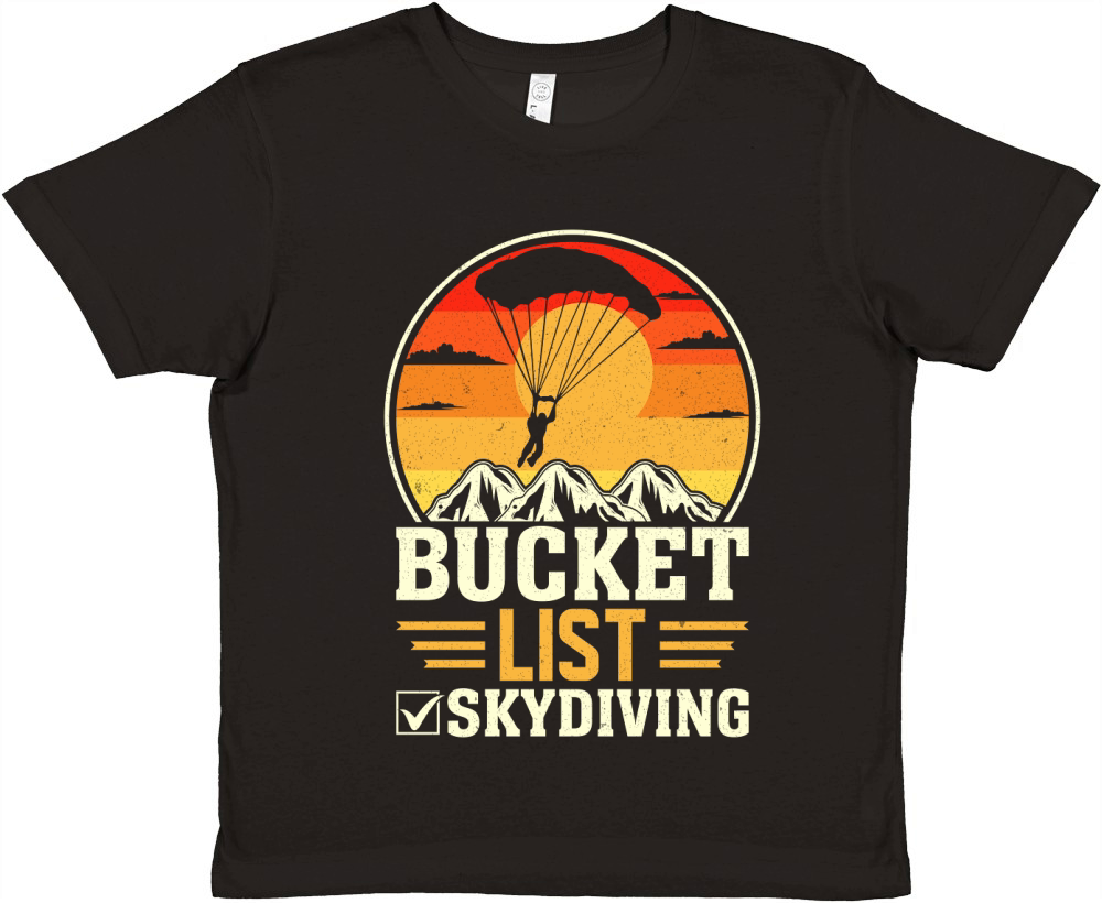 Bucket list skydiving 08 Premium Kids Crewneck T-shirt
