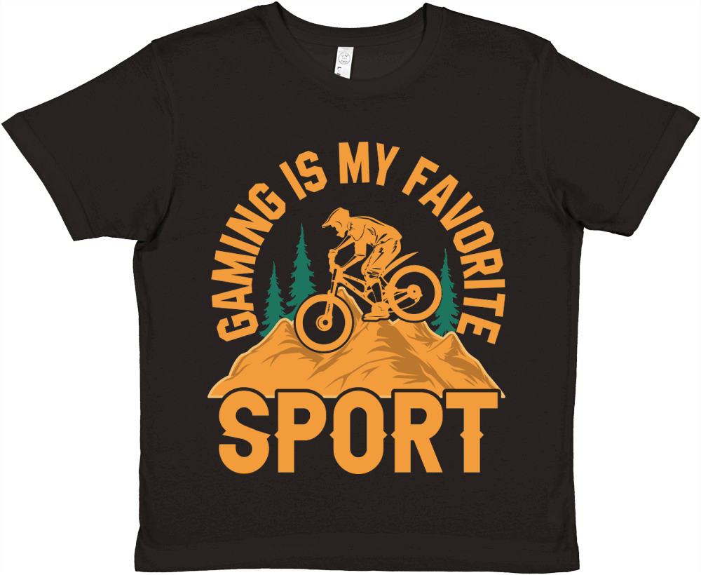 Hiking   Gaming is my favorite sport 2 Premium Kids Crewneck T-shirt