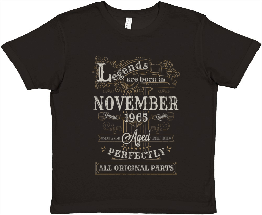 Legends are Born In November 1965 Birthday Premium Kids Crewneck T-shirt