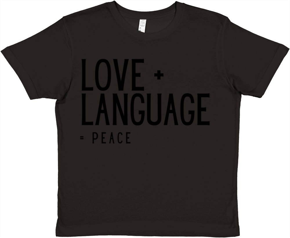 Love Language Premium Kids Crewneck T-shirt