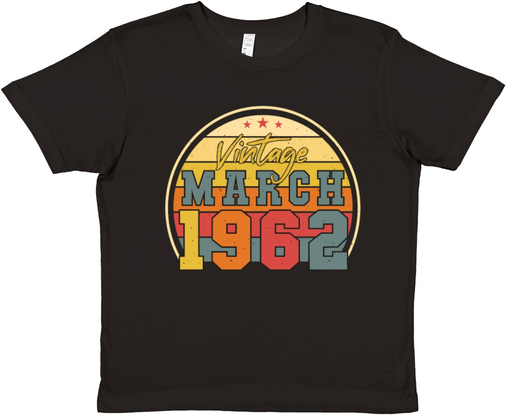 March 1962 Vintage Premium Kids Crewneck T-shirt