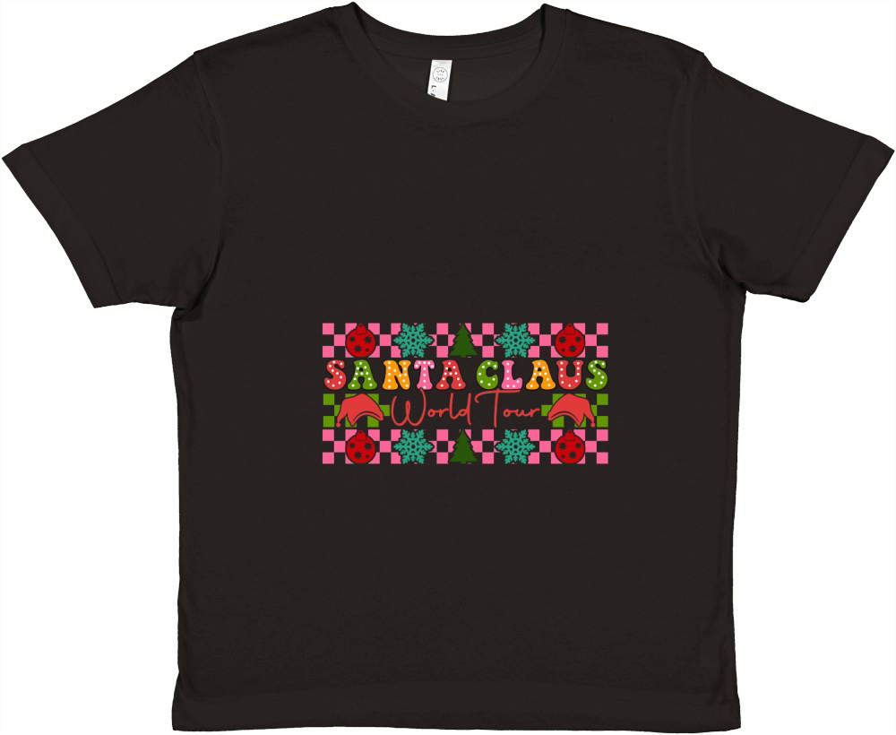 Santa Claus World Tour Christmas Premium Kids Crewneck T-shirt