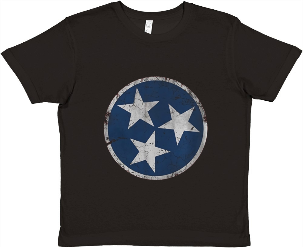 Vintage Grunge Flag of Tennessee Premium Kids Crewneck T-shirt