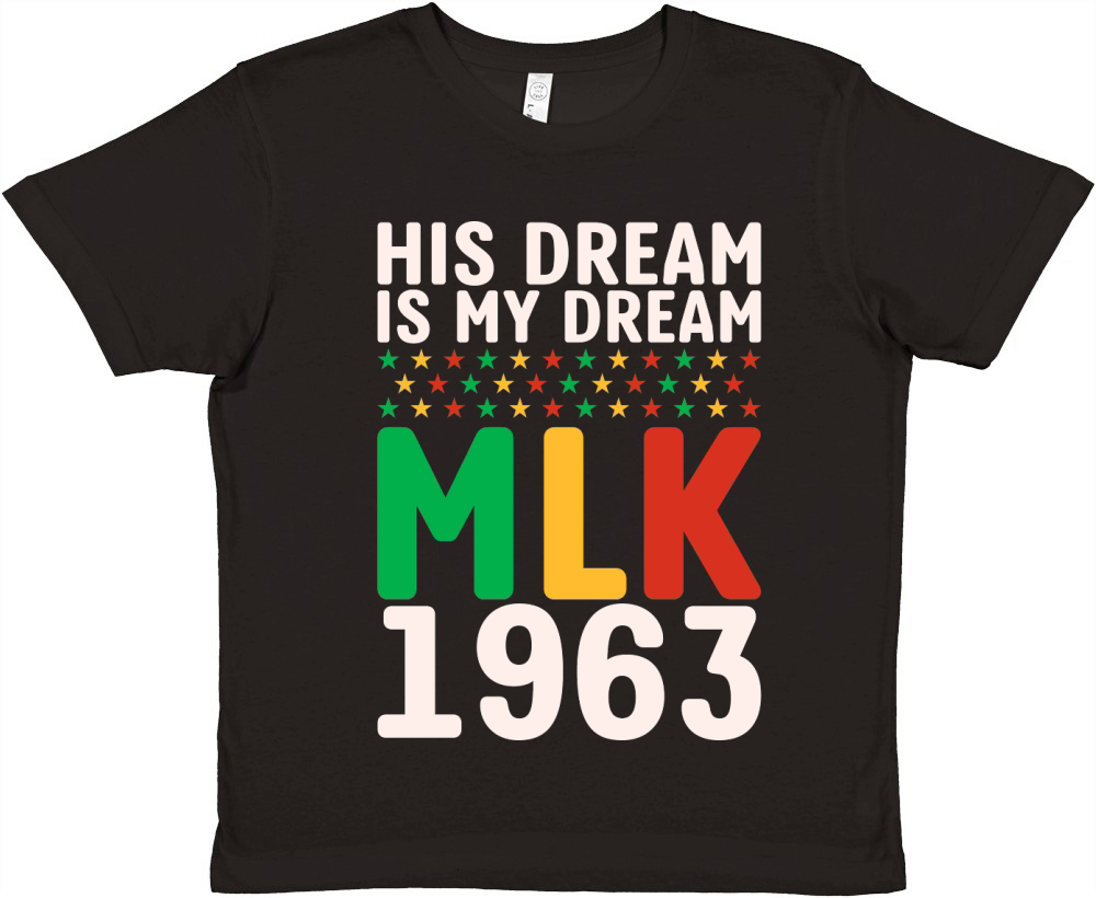 Vintage His Dream Is My Dream! MLK, Martin Luther King Jr. Premium Kids Crewneck T-shirt