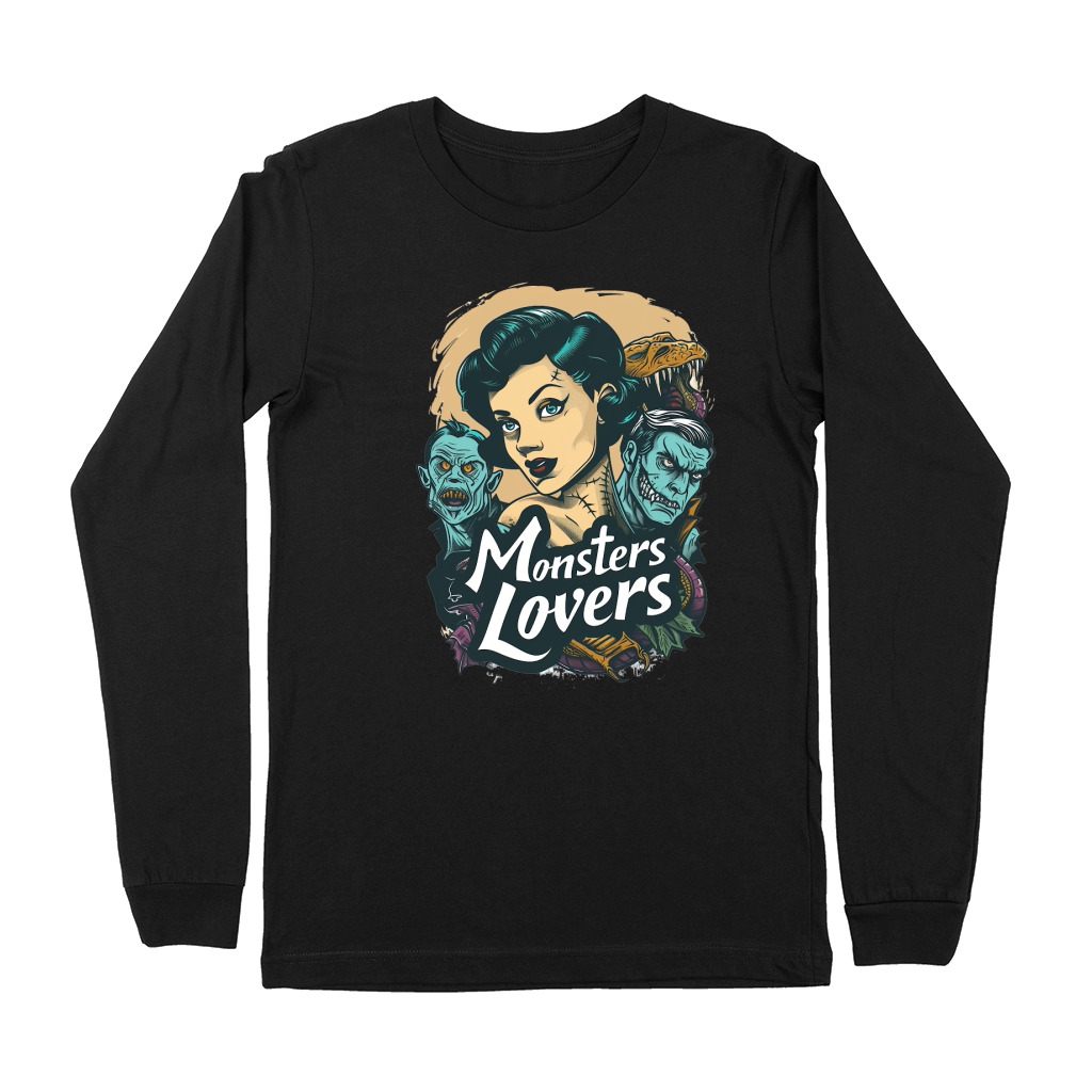 Monster Lover Vintage Halloween Premium Long Sleeve