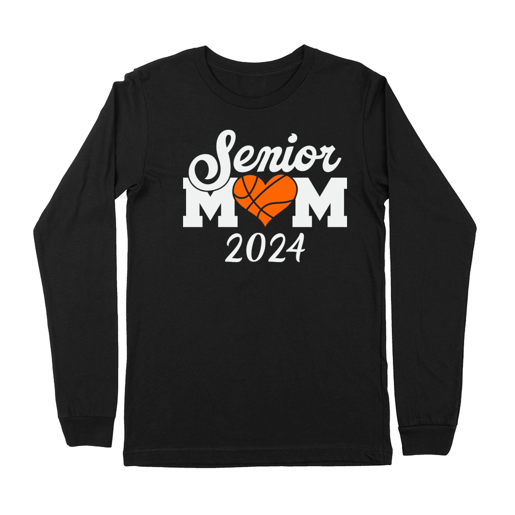 Senior mom 2024 Basket ball Premium Long Sleeve