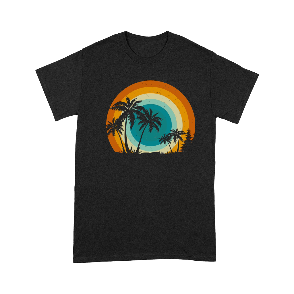 Retro Vintage Beach Palm Tree Premium T-shirt